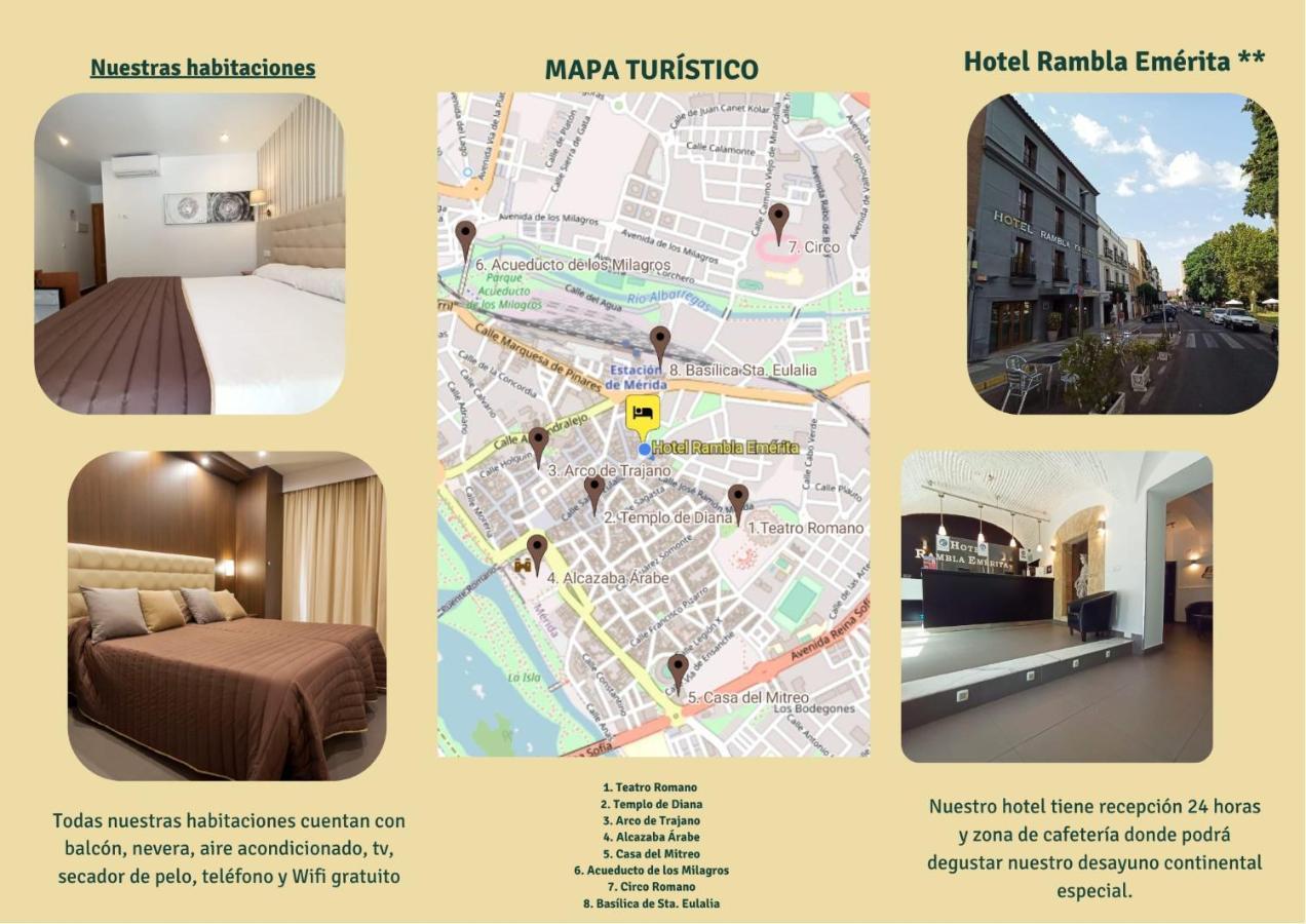 Hotel Rambla Emerita, Centro Ciudad Merida Exterior photo